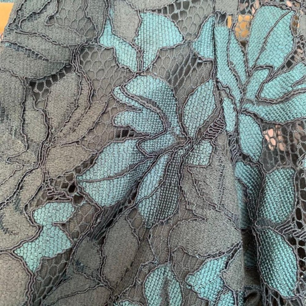 Here Comes the Sun Green Lace Mini Dress - Picture 2 of 9